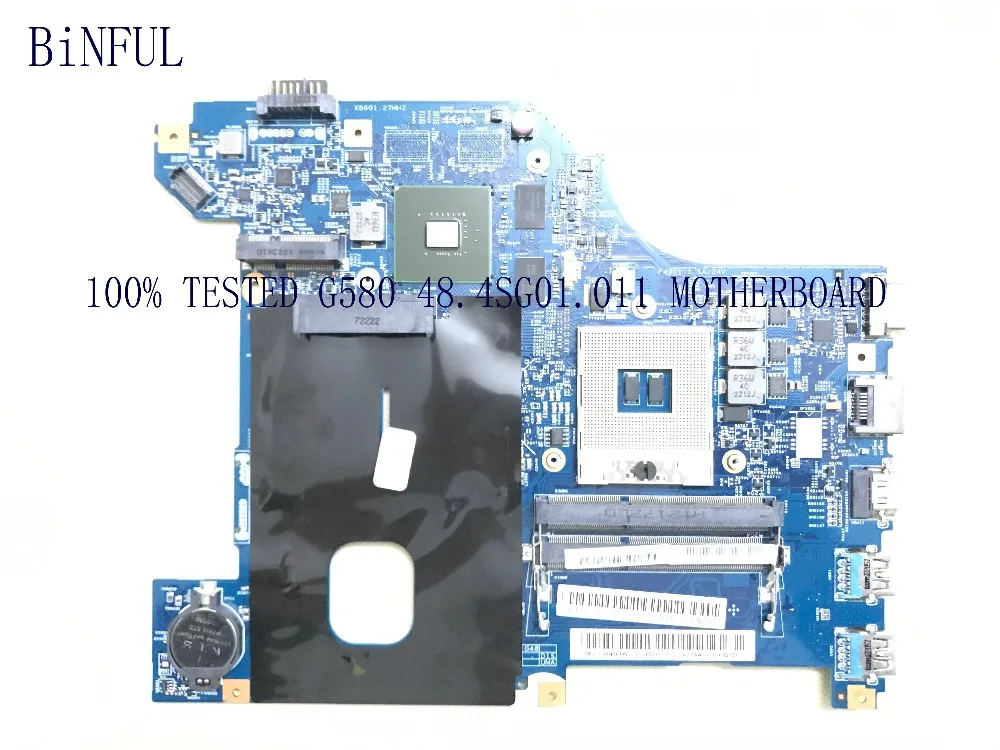 BiNFUL 48.4SG01. 011 LG4848 11252 1 ноутбук MOTHEBOARD подходит для LENOVO Ideapad G580 HM76 GT610M Гб (подходит i3 i5 i7