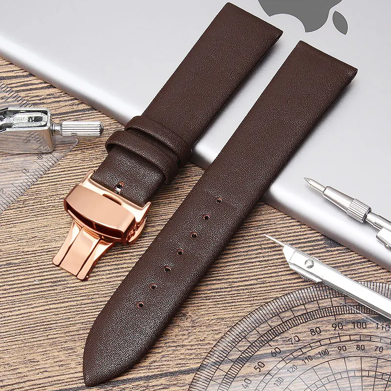Ремешок из натуральной кожи для часов tissot ck dw мужской с металлической