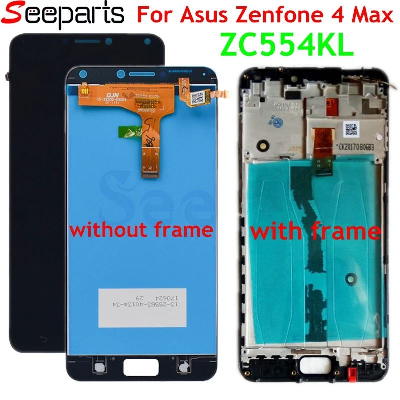 Для Asus Zenfone 4 Max ZC554KL ЖК дисплей LCD + сенсорный экран дигитайзер с рамкой 5 '񟫰x1080