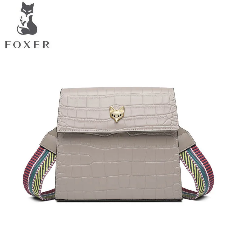 FOXER 2019 Новая мода Дикий корейский темперамент сумка маленькая квадратная посылка
