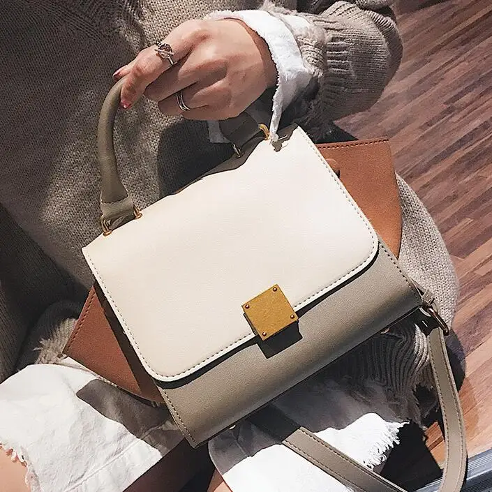 Европейский стиль модная новинка женская сумка 2017 искусственная кожа простая