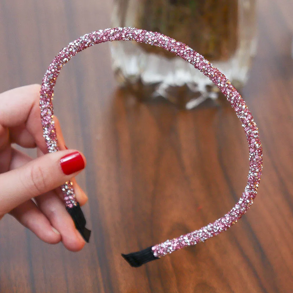 Pink Levao 2 шт./компл. однотонные аксессуары для волос блестящее оголовье для девочек модные блестящие яркие цвета для детей/женщин обруч для волос повязки на голову - Цвет: Pink