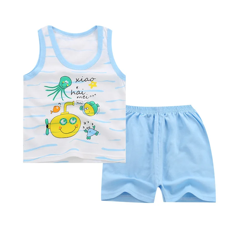 Детский комплект из жилета и шортов без рукавов|kids clothing set|clothing setsvest set |