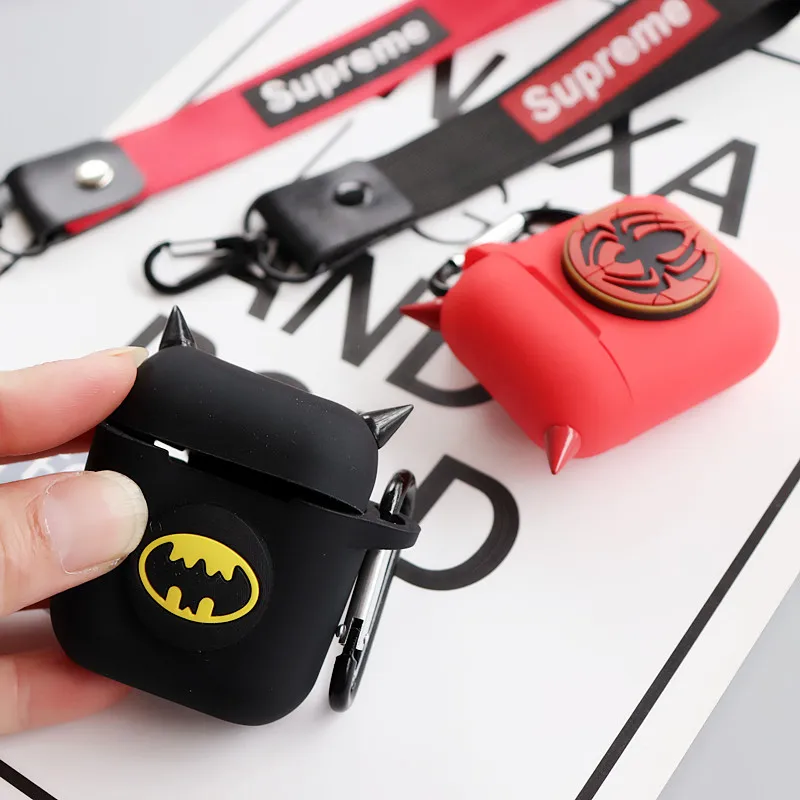 Super heroes строка для гарнитура airpods Мягкая силиконовая сумка Универсальный телефон