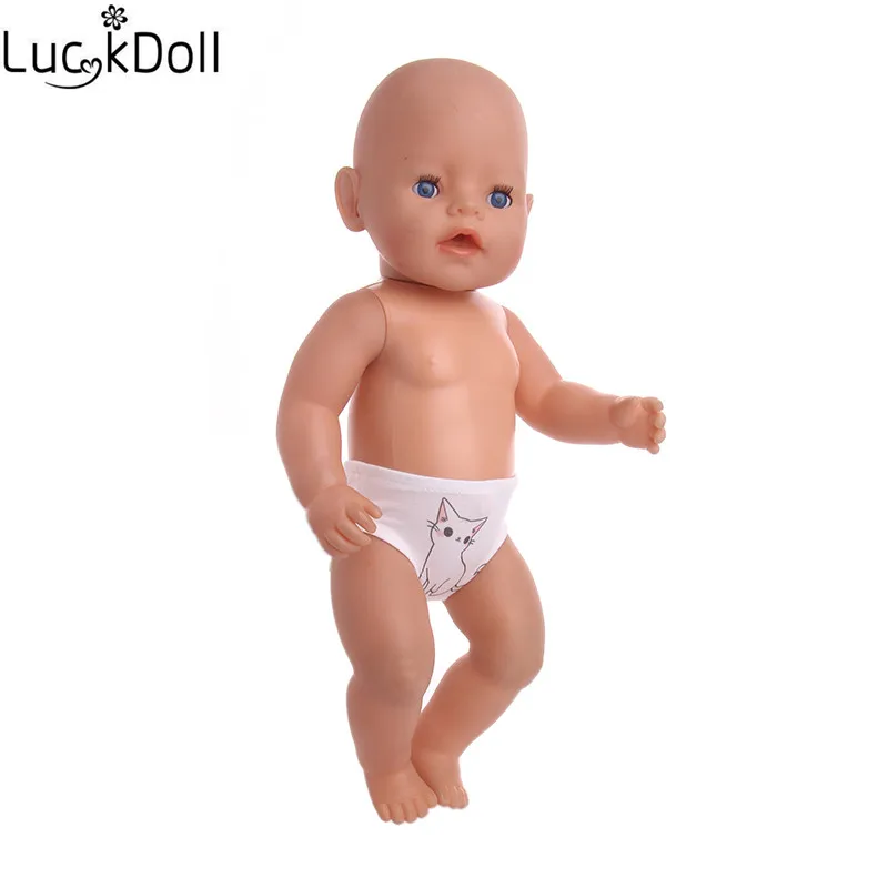 Luckdoll новые кукольные аксессуары мультфильм трусики подходят 43 см кукла, лучший подарок для детей