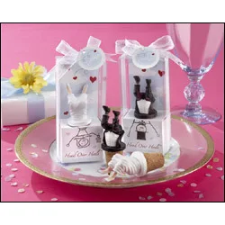 Свадебный подарок и подарками для дружки гость-над головой Каблучки бутылки