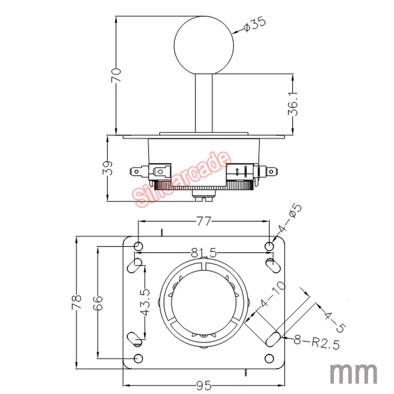 Комплект Аркады своими руками Мультиплеер 2 в 1 USB интерфейс к joystck с значками