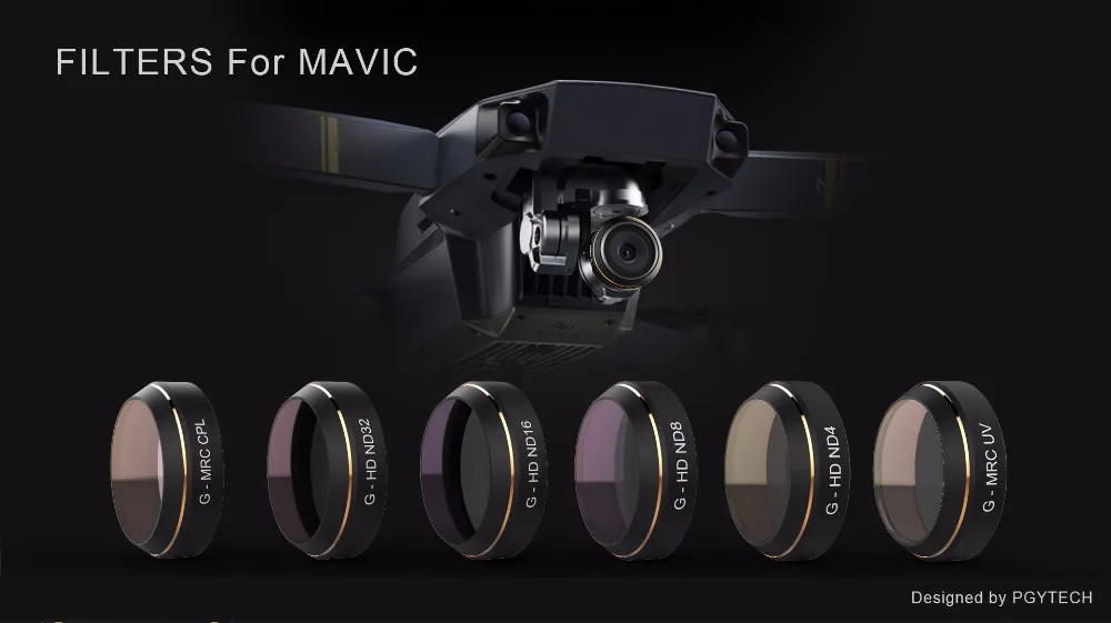 PGYTECH для MAVIC Pro и MAVIC Pro Platinum Lens G-CPL HD фильтр многослойное покрытие уменьшенный объектив Camrea для DJI Mavic Pro Drone