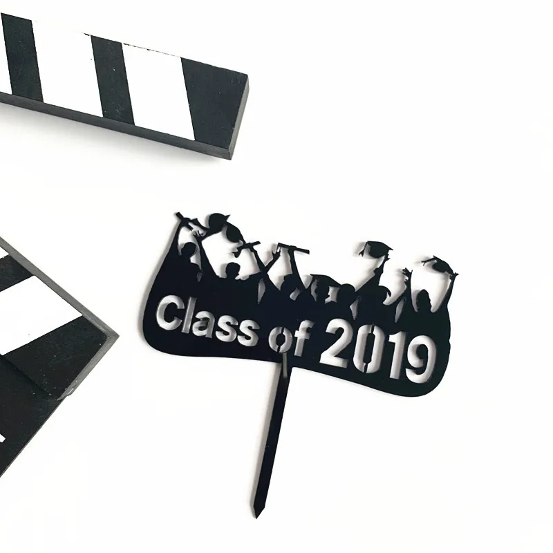 Акриловый Торт класса Congrats grade Топпер для кексов 2019 выпускного колледжа