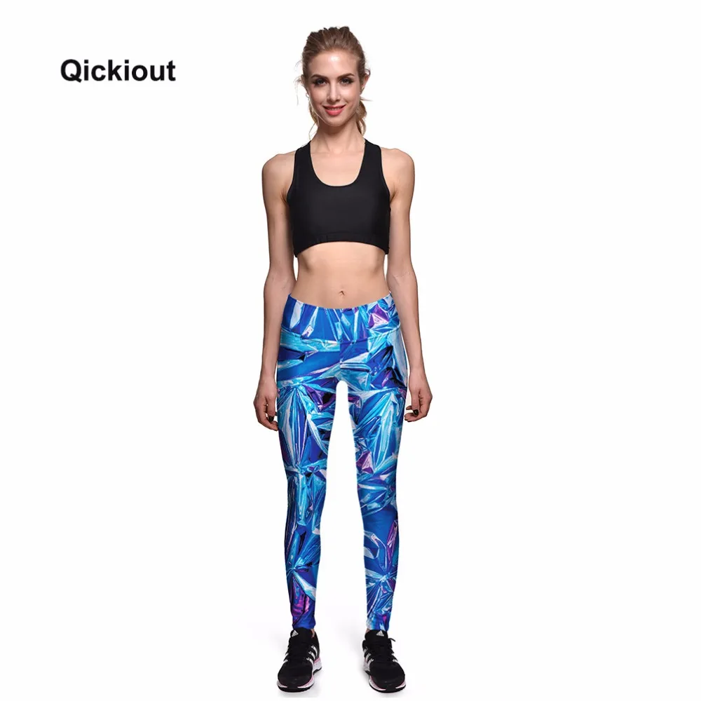 Новинка года Qickitout модные новые стильные весенне-осенние леггинсы брюки с принтом Высококачественные эластичные женские штаны для рождественских подарков