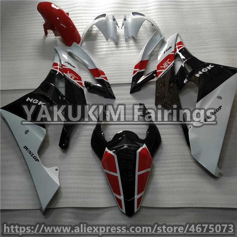 Впрыска ABS Обтекатели для YAMAHA R6 2006 2007 мотоцикл обтекатель для YAMAHA YZF R6 2006 2007 обтекатель пользовательские капоты YZFR6