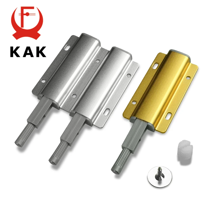 kak 5pcslot aluminum alloy push to open cabinet catches door stops magnetic touch stop kitchen invisible cabinet pulls hardware free global shipping