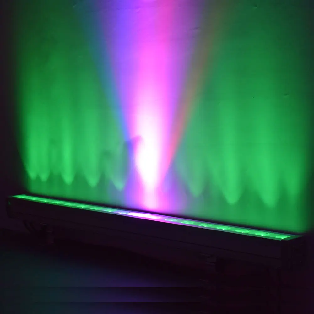 18x10 Вт RGB 3в1 Led бар с управлением пикселя IP31 настенный светильник для мытья DMX512 шайба/прожектор светильник DJ/бар/вечерние/шоу/сценический светильник