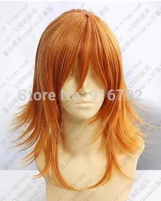 100% Фото парик&gt&gt УТА НЕТ ПРИНЦ JINGUJI РЕН партии orange косплей парик|wig hair|wig syntheticwig