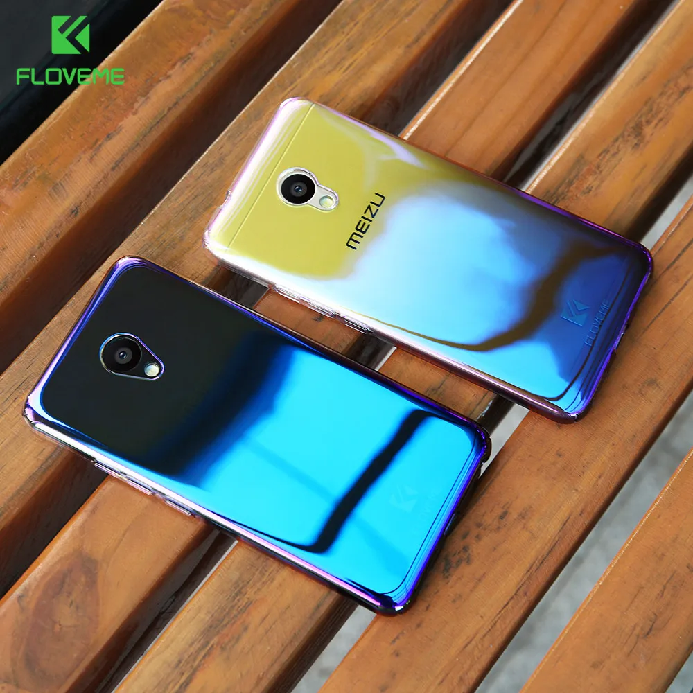FLOVEME градиентный чехол для телефона s для Meizu m5 m5s u10, Роскошный Жесткий чехол-бампер для Meizu m5 u10, модная задняя крышка для мобильного телефона, чехол