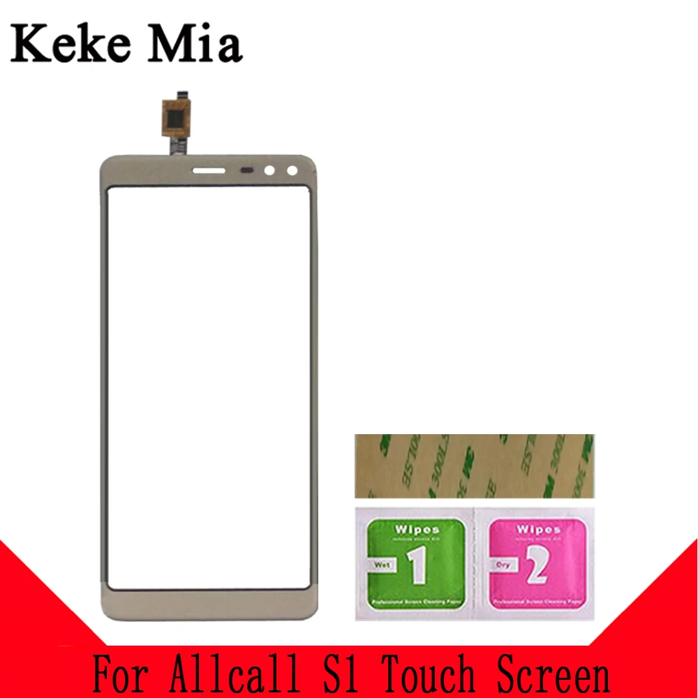 Gold No Tools Keke Миа 5," сенсорный экран панель для Allcall S1 сенсорный экран дигитайзер сенсор Переднее стекло Замена Бесплатный клей и салфетки - Цвет: Gold No Tools