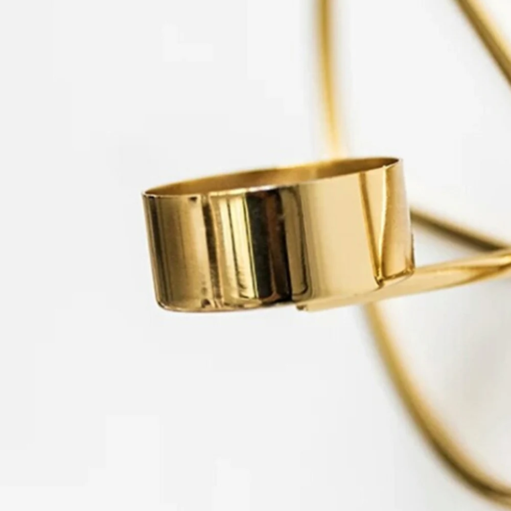 Скандинавский стиль 3D геометрический Круглый Подсвечник металлический