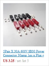 1 комплект X 120A 600 в SH120 разъем питания+ 2 шт. контакты черный цвет разъем питания двойной Солнечный Караван Лодка