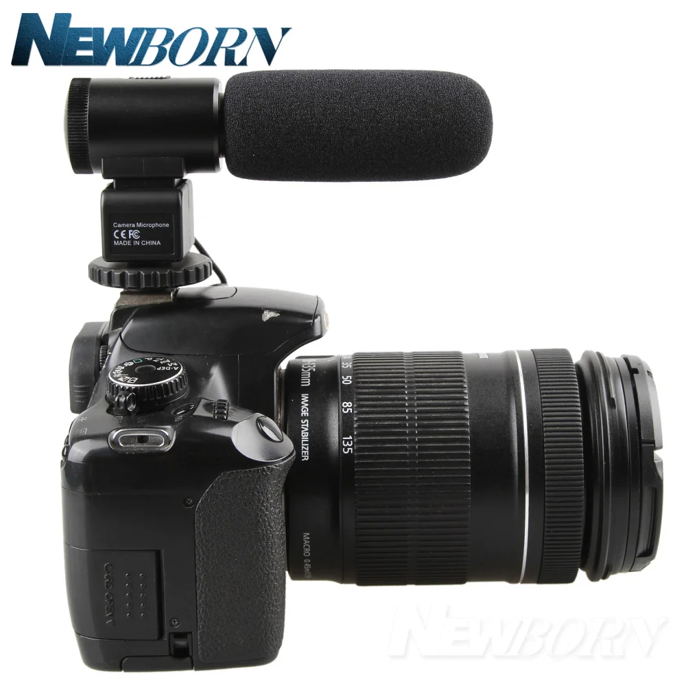 Профессиональный конденсаторный микрофон для камеры Canon EOS M2 M3 M5 M6 800D 760D 750D 77D 80D 5Ds R