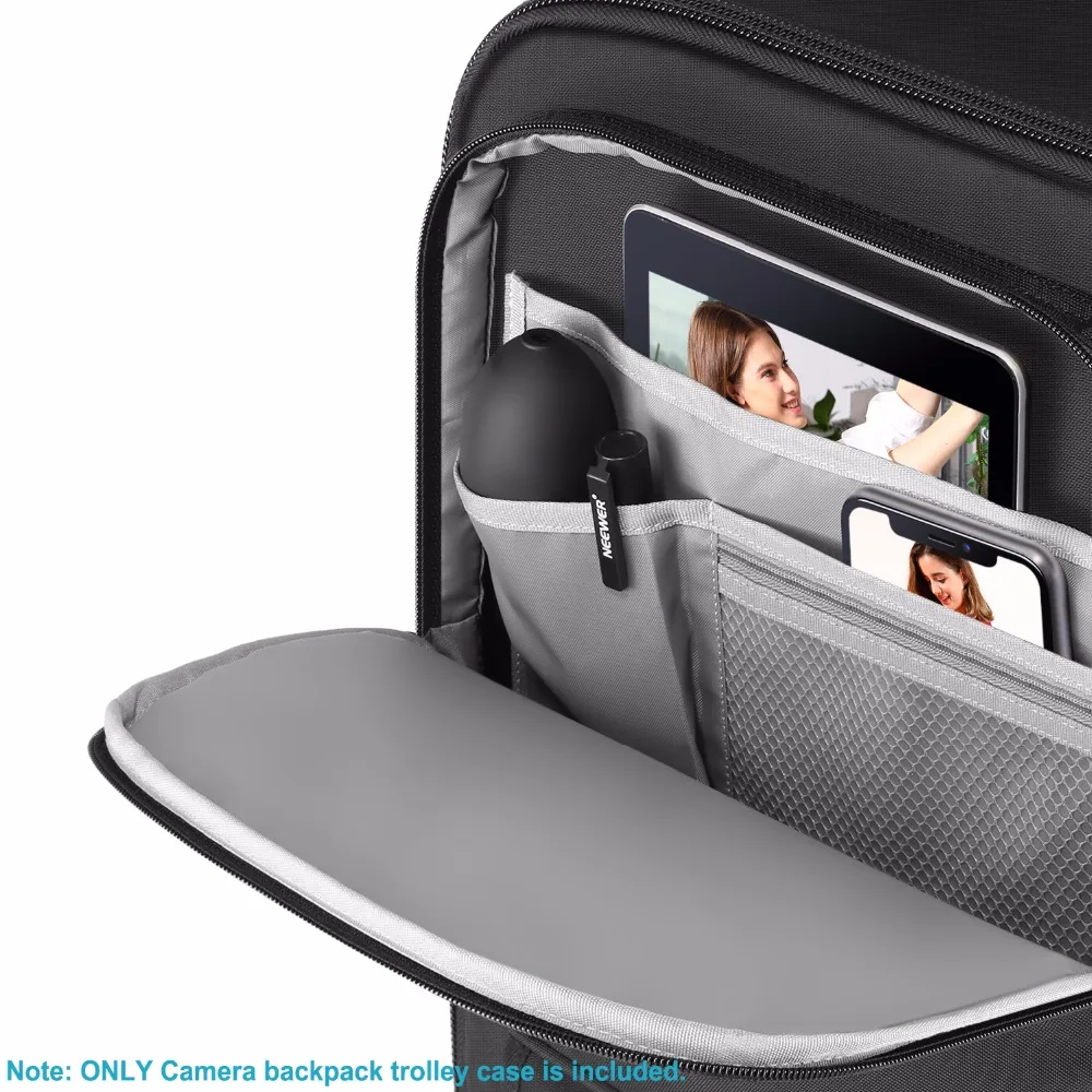Neewer 2 в 1 прокатки Камера Рюкзак тележка чехол с Боковая ручка|Сумки для