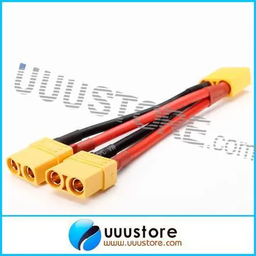 

AMASS XT90 Plug 14AWG Male Female Parallel Connection Cable