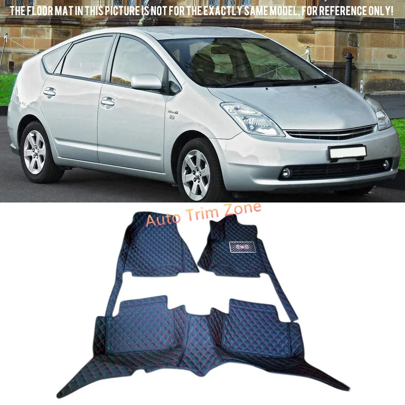 Черные кожаные коврики и ковры для Toyota Prius 2004 2009 XW20|leather floor mats|floor matinterior mats |