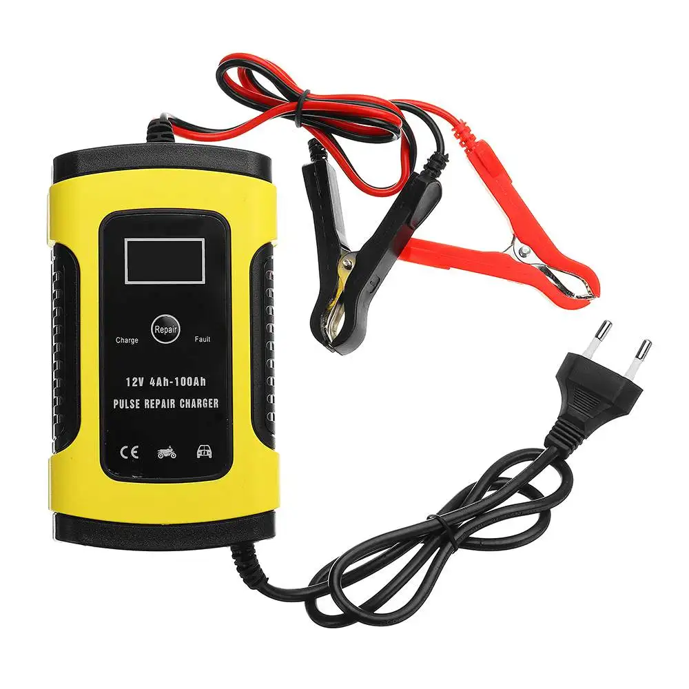 12V 6A ремонт ЖК-дисплей Батарея Зарядное устройство для автомобиля мотоцикла свинцово-кислотный Батарея Agm гель мокрый