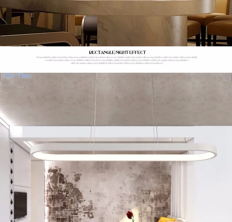 Новинка Алюминий белый кулон люстра для столовой Кухня комнаты lampadario Moderno LED avize Современные светодиодные люстры лампы