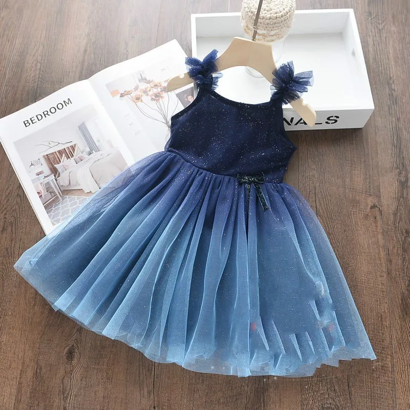 Girl Princess Dress 2019 Summer New Kids⟪r Flash Bling Sling | Детская одежда и обувь