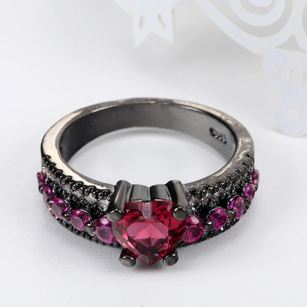 Кольцо с сердцем S MALL увеличенные украшения подарок на помолвку для женщин