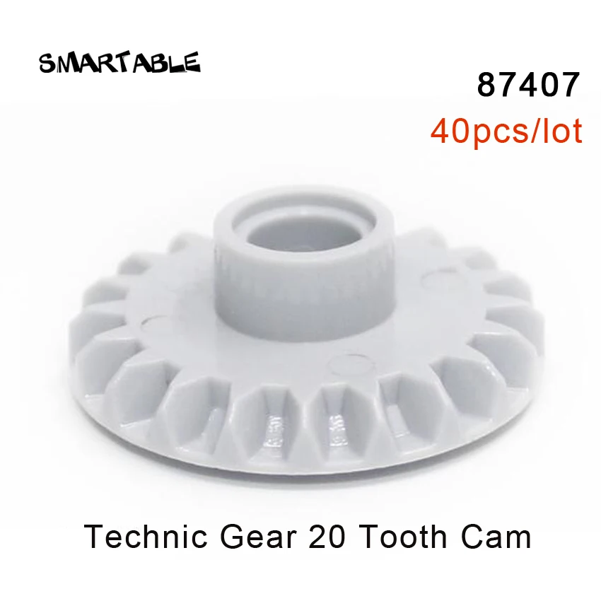 87407-40pcs Smartable Technic Шестерни части строительный блок игрушки набор MOC модель для детей Совместимые все бренды 32498/62821/76244/87407/94925 - Цвет: 87407-40pcs