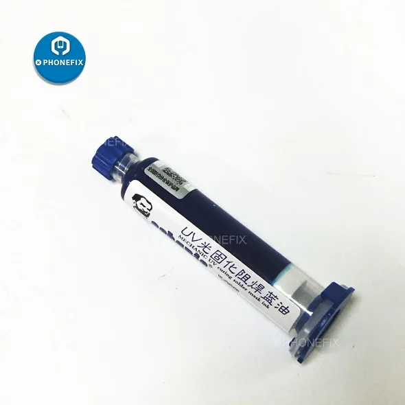 Blue Механик 10 мл зеленая УФ солдатская маски pcb BGA краска предотвращает коррозионные пасты пайки флюс Крем сварочные флюсы масло - Цвет: Blue