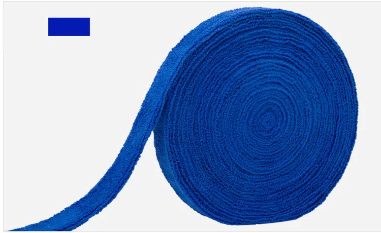 KAILITE противоскользящие бадминтон теннис хлопок 1 Катушка 10 м Полотенце Клей ручка овергрипы бадминтон ракетка овергрипы 6 цветов - Цвет: blue