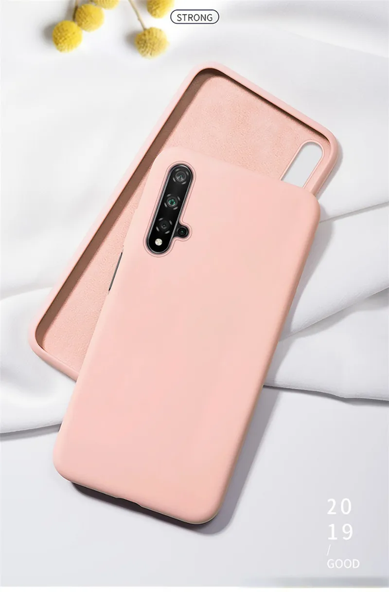 Для honor 20 Pro жидкий силиконовый мягкий чехол для honor 20 Pro honor 20 Lite чехол оригинальная Жидкая силиконовая Резина ТПУ чехлы Coque