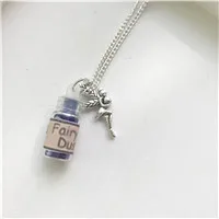 S-Royal Blue 13 цветов, ручная работа, блестящий порошок, отличный подарок для ребенка, серебряный цвет, игра, волшебная Зубная фея, пыль, ноги, принтер, ожерелье - Цвет: S-Royal Blue