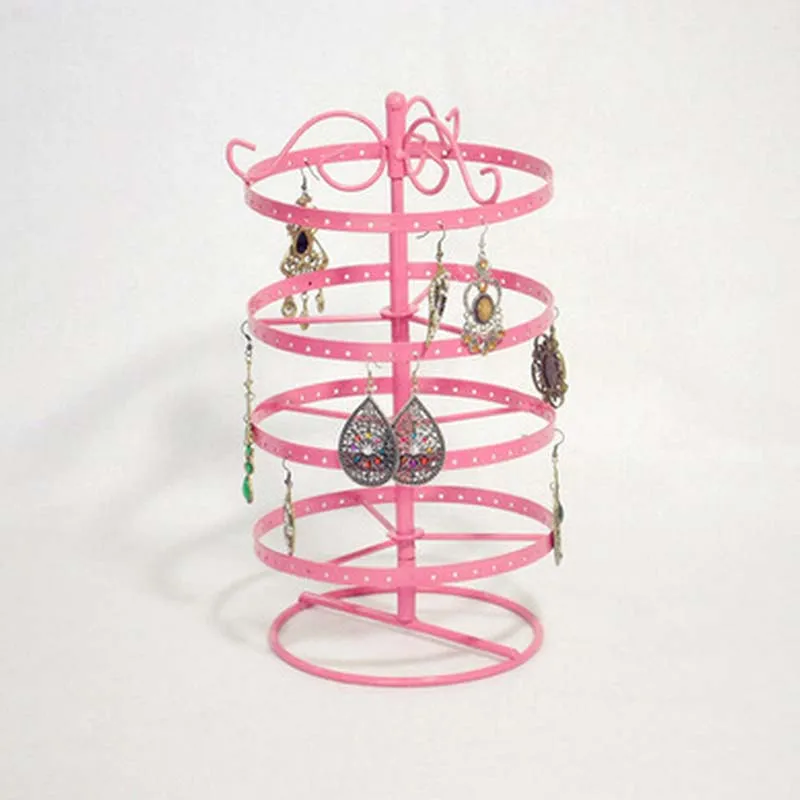 

Jewelry Earring display Organizer 48 Holes Black color Metal Earring Jewelry Display Rack Stand Holder