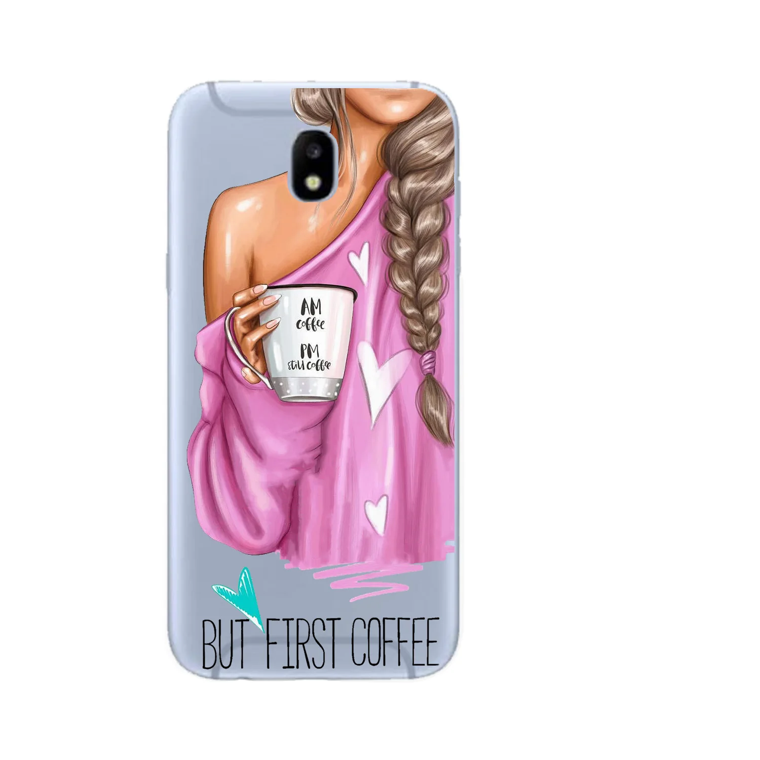 Чехол для Samsung Galaxy S8 S6 S7 Edge S9 Plus S10 Lite Note 9 8 Coque Etui роскошный черный коричневый волос