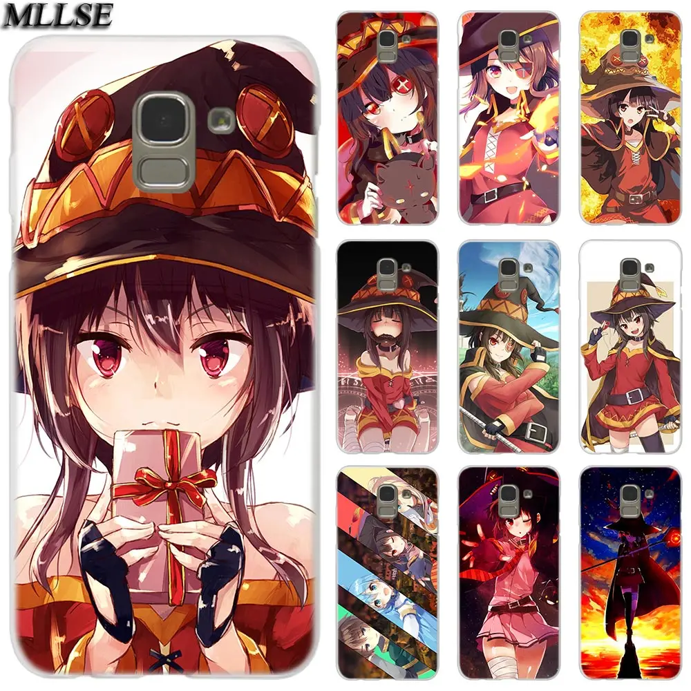 MLLSE аниме Konosuba Megumin Модный чехол КРЫШКА ДЛЯ samsung Galaxy J2 J4 CORE J3 J5 J7 ЕС J8 J6 J4 Plus J7 Prime