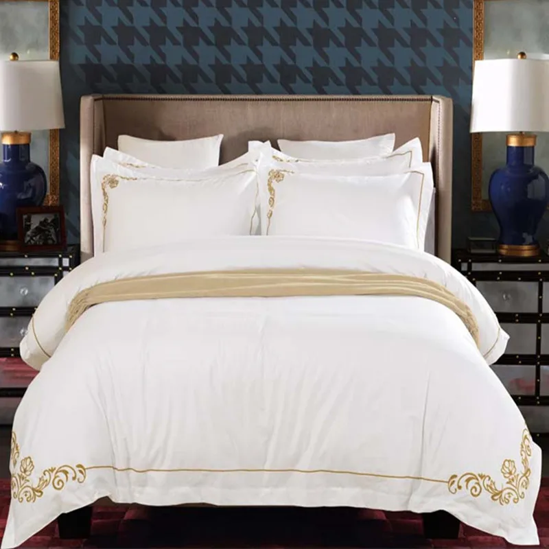 100% хлопок высококачественная ткань роскошный комплект постельного белья для