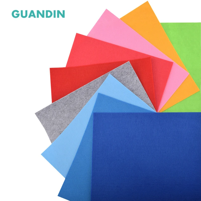 GuanDin смешанный однотонный войлок/полиэфирная Нетканая ткань/толщина 2 мм/для