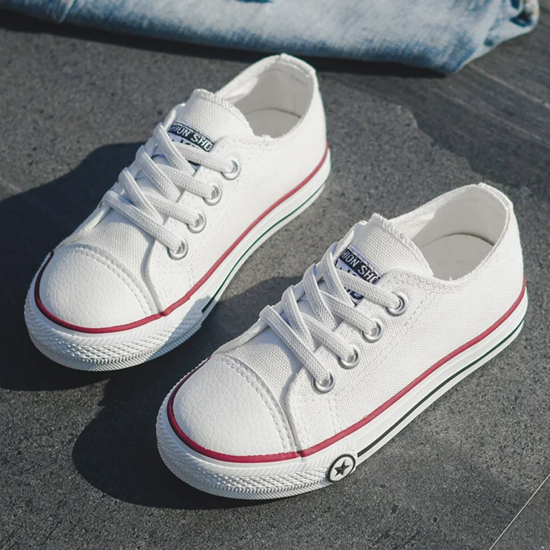 Детская обувь новинка 2020 весенние детские кроссовки однотонная дышащая для