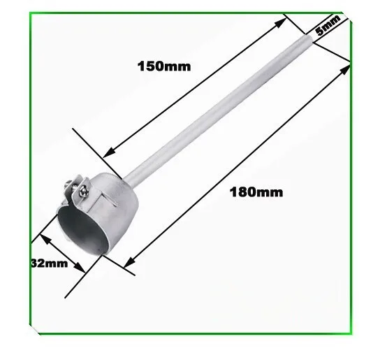 Бесплатная доставка 5*150 мм удлиненный Круглый шаровой сварочный наконечник S. S316