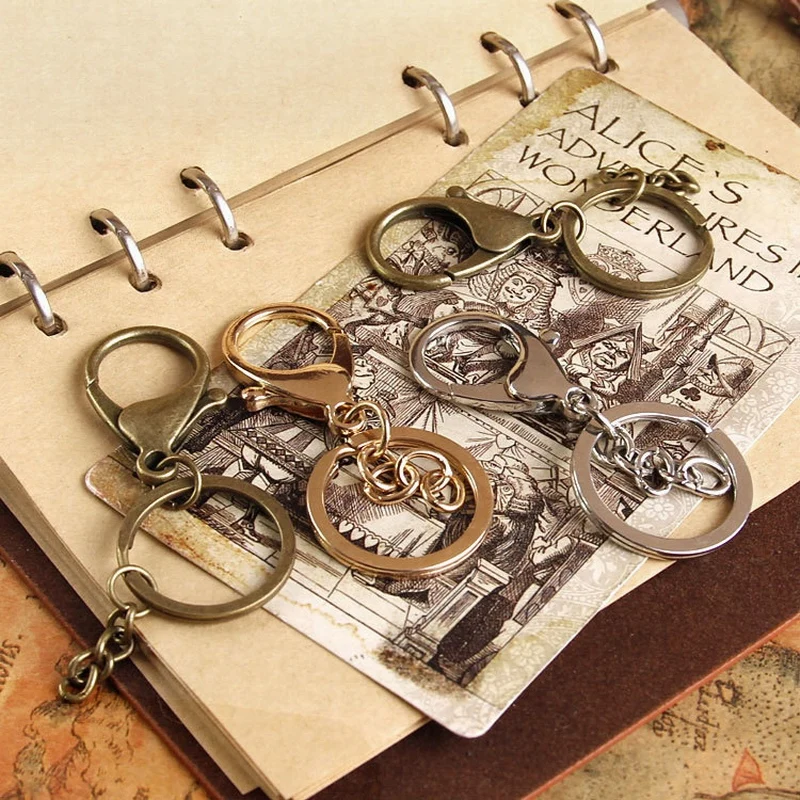 

200pcs Key ring diy accessories small ring key chain waist hung retro keychain