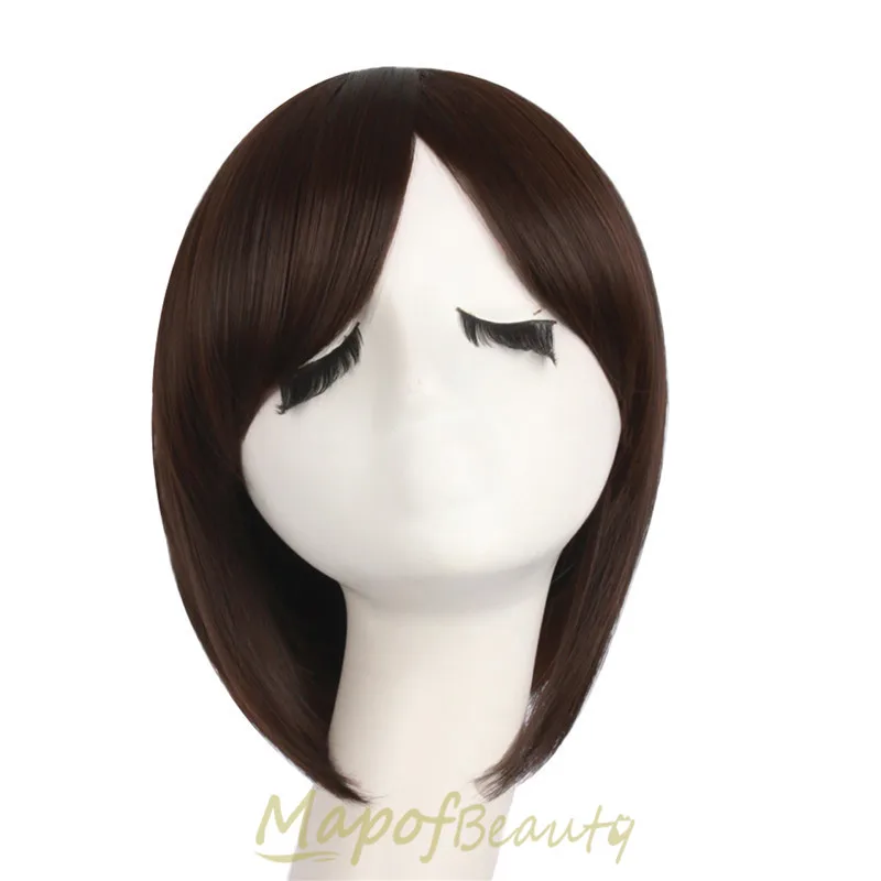 MapofBeauty 12 ''парик Боб Короткие прямые Голубые розовые белые натуральные парики