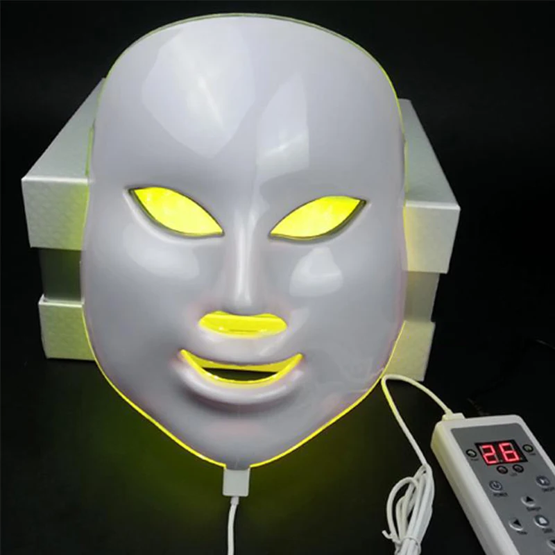 7 видов цветов Светодиодная маска для лица машина терапия легкое омоложение кожи