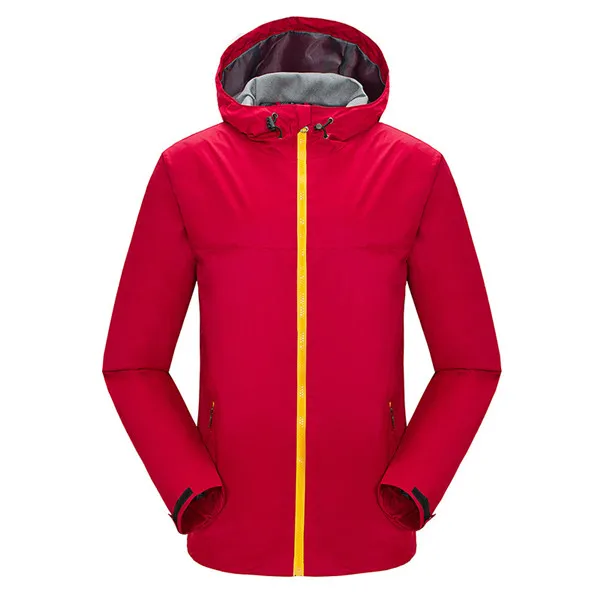 Men Red Grizzilla Для Мужчин's Для женщин дышащая Водонепроницаемый Softshell куртки открытый пальто Кемпинг походы Пеший Туризм Легкая куртка - Цвет: Men Red