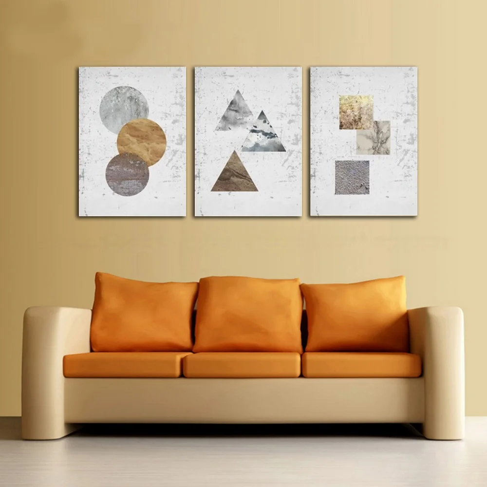 Современная Скандинавская абстрактная графика 3 предмета декоративная картина