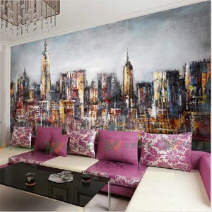 3d обои на заказ, beibehang, холст, фон, городская архитектура, любая Фреска, ретро граффити, обои для стен