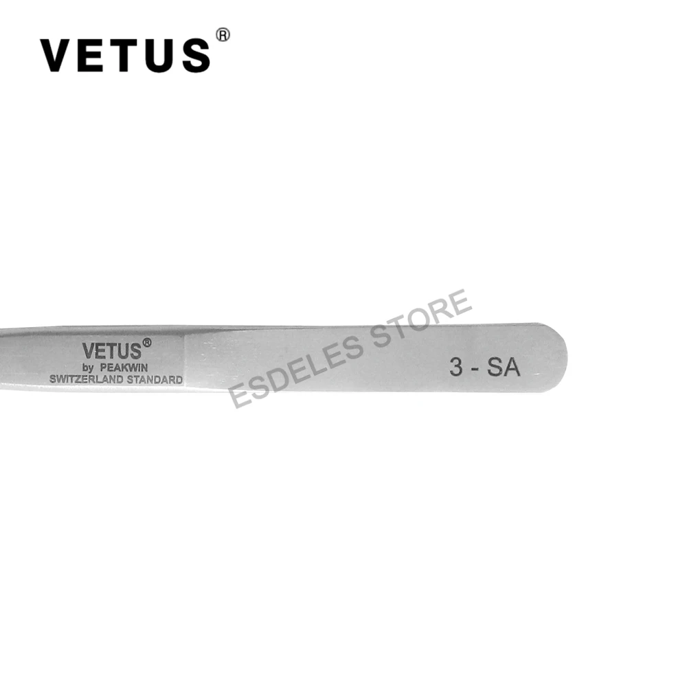10 шт. Genunie VETUS 3-SA Нержавеющая сталь пинцет антимагнитной анти-кислота Пинцет