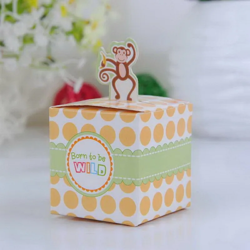 12 шт./лот лидер продаж DIY Подарочная коробка с конфетами и сафари для мальчиков
